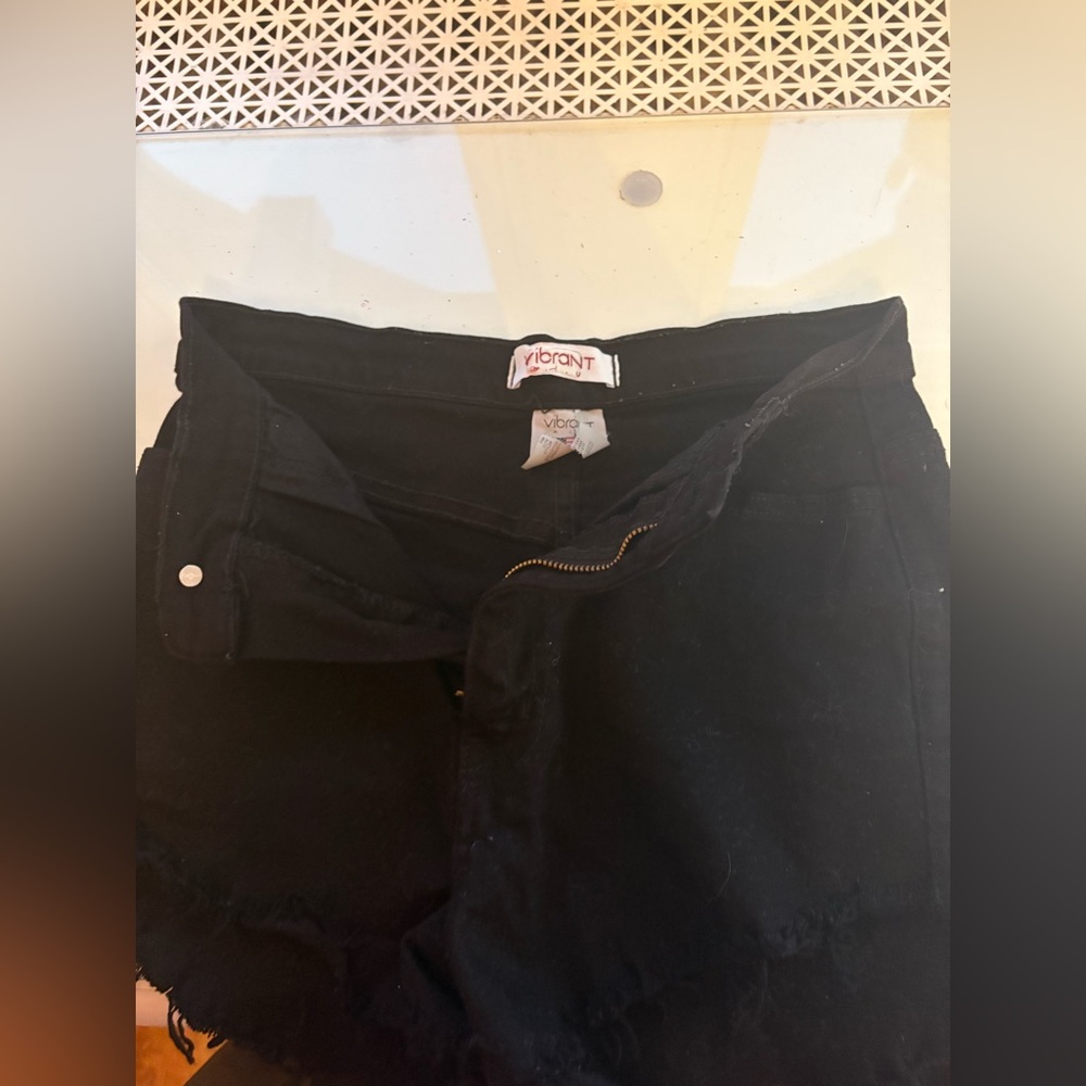 Black denim Jean shorts